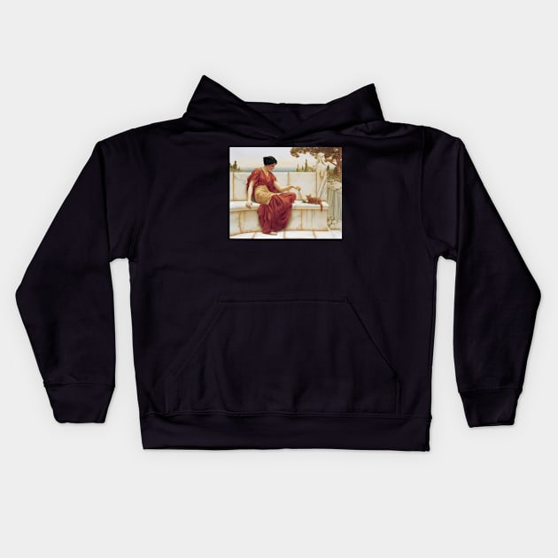 John William Godward - The Favourite Kids Hoodie by jandesky